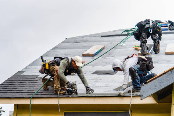 Professional Roof Repair technician working in King, WI